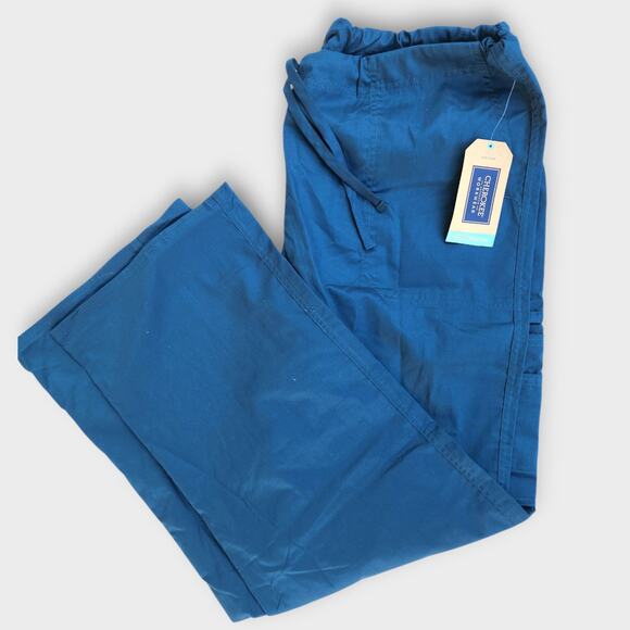 Cherokee Scrub Pants Unisex L Workwear Core stretch Straight Leg Teal NWT - Picture 3 of 6